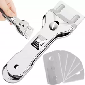 Raspador de vidrio raspador de placa de cocina + 6 cuchillas raspador de limpieza cuchillas raspador de cerámica - Imagen 1 de 8