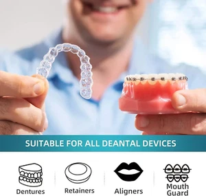 Retainer Reiniger 30 Tabletten Zahngeräte Zahnspangenreiniger Fresh Clean - Bild 1 von 8