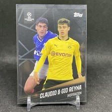 2021 Claudio & Gio Reyna Topps X Giovanni Reyna Soccer Card Limited Inspiration