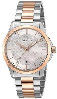 Gucci G-Timeless Men's Two-Tone Stainless Steel Watch - YA126473 ($1170 MSRP) - Image 1 of 4