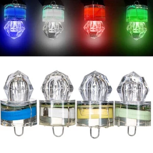 LED Flash Fishing Light Deep Drop Underwater Squid Strobe Bait Lure Lights Lamps - Picture 1 of 17