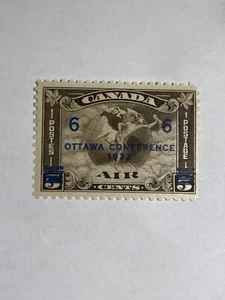 1932 CANADA - Air, Mercury - 6 cents / 5 cents - Scott #C4 - MNH - OG - Bild 1 von 2