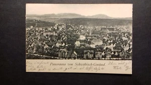 Schwäbisch-Gmünd (PLZ 73072) Panorama Anblick, gel. 1901, Marke entfernt (1872) - Bild 1 von 2