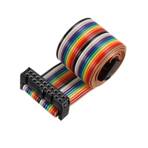 IDC Arc En Ciel Câble Ruban Plat 20P D-Type FC/FC Connecteur 2.54mm Pas 0.5m - Imagen 1 de 6