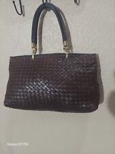 Bottega Veneta Vintage Intrecciato Brn. Leather  handbag.Size L .Cond. Is Good. 
