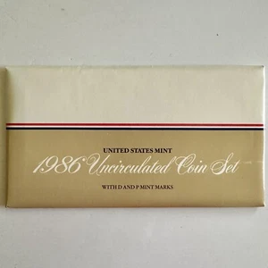 1986 United States Uncirculated Sets/Two 5-Coin Sets/Philadelphia/Denver/OGP🪙 - Picture 1 of 12
