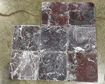 Purple Rosso Levanto Tile 6x6 Remodel Stone Kitchen 200 Tiles (50 SQ FT) T-98B - Imagem 1 de 4