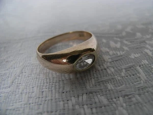 DAMEN RING  GOLD 333-ER - Picture 1 of 3