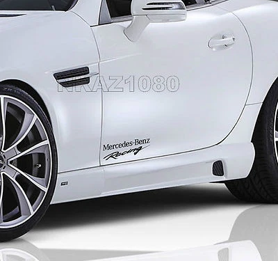 Mercedes Benz Racing Vinyl Decal Sport Door sticker emblem logo BLACK - Image 1 of 2