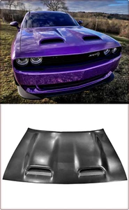 Capó de aluminio para Dodge Challenger 2008 - 2024 Hellcat 2019 estilo Redeye - Imagen 1 de 8