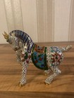 Skulptur Pferd , Cloisonne Emaille, Kupfer China