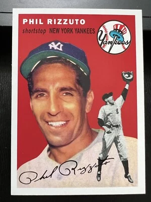 2019 Topps Update ICR-20 Phil Rizzuto Iconic Card Reprints New York Yankees Card - Image 1 of 2