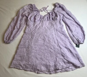 Women's Bishop Long Sleeve Fit and Flare Dress - Wild Fable Violet XXL - Picture 1 of 9
