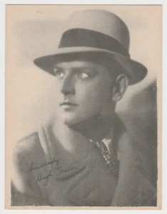 Hugh Trevor 1920s Kashin film stelle grande carta da collezione W618 - Foto 1 di 2