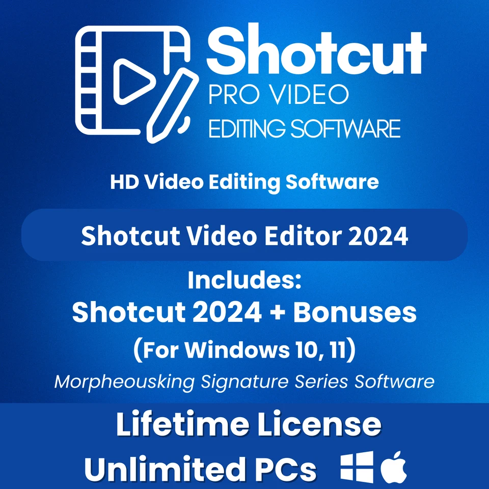 Shotcut PRO 2024 Video Editing Software Full Version DVD Lifetime for Windows - Image 1 of 4
