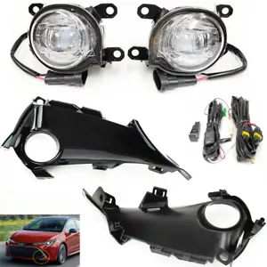Luce con cavo interruttore lunetta per 2019-2021 Toyota Corolla Hatchback nebbia LED trasparente - Foto 1 di 12