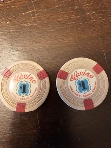 El Casino Freeport Bahamas $1 Chips (2) - Picture 1 of 8