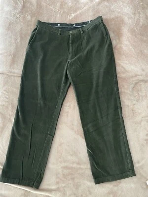 Мужские военные зеленые классические вельветовые брюки Haggar размер 38Wx29L - Изображение 1 из 4