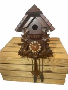 Faux Wood/Metal Decorative Cuckoo Clock, Hidden/Secret Storage Compartment Decor - Picture 1 of 8