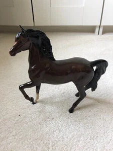 Royal Doulton Beswick Porcelain Prancing Arab Horse Model No. Da 49 - Repaired - Picture 1 of 11