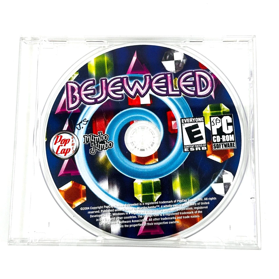 Bejeweled PC CD Rom PopCap Games 2006 Windows 98/Me/2000/XP Vintage  - Image 1 of 4