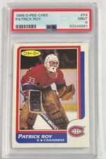 1986-87 O-PEE-CHEE Patrick Roy Rookie Card RC PSA 9 Mint #53