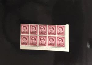 St. Lucia Scott's #214(F/VF blocks of 10) Red & Black Statehood Overprints, see - Picture 1 of 4