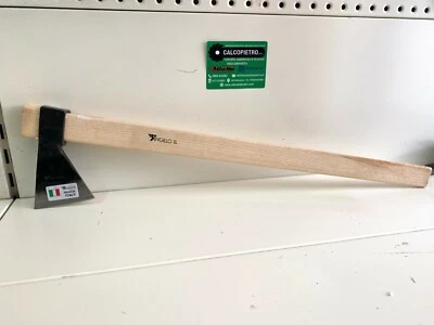 ACCETTA ANGELO BERGAMASCO SCURE ASCIA SPACCALEGNA Gr.400 MANICATA AFF. A MANO