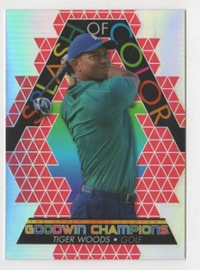 2022 UD Goodwin Champions Splash of Color Platinum Red Rainbow Tiger Woods - Picture 1 of 2
