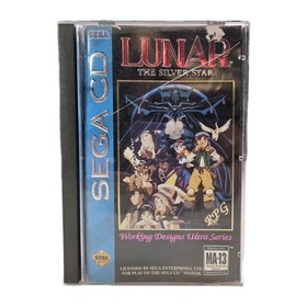 Sega CD Lunar The Silver Star Case Disc And Manual Untested