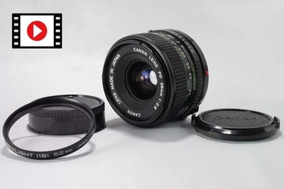 ⏯[COMO NUEVO] Nuevo objetivo MF gran angular Canon FD NFD 28mm f2.8 de JAPÓN - Imagen 1 de 4