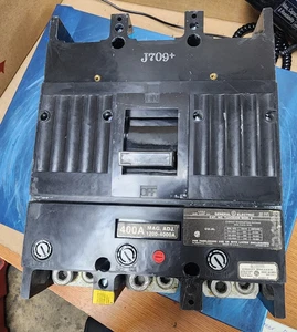 🤠 GE GENERAL ELECTRIC 400 AMP CIRCUIT BREAKER 600 VAC 3 POLE TJJ436400 - Picture 1 of 8