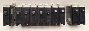 Mixed Lot of 10 Eaton Cutler Hammer BA115 BA120 BA130 120/240V 1 Pole Breakers - Picture 1 of 5