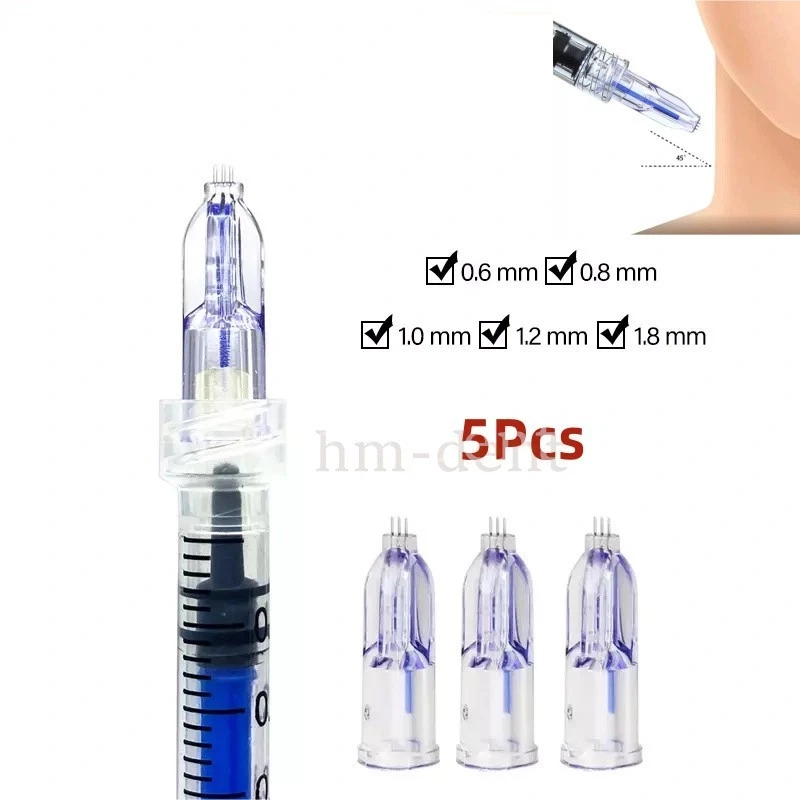 5/100 Piezas Cristal Nanosoft Microneedle 3 Pin Agujas Anti Envejecimiento Ojos Líneas de Cuello Foto 1 de 4