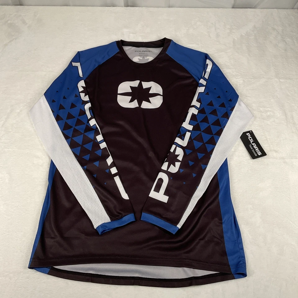 Polaris Jersey Turbo Ventilated Moisture Wicking ATV RZR SXS RANGER Blue Black S - Image 1 of 4