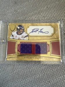 2010 Topps Supreme Brett Farve Autographed Dual Relic 07/15 Vikings (SADR-BF) - Picture 1 of 4
