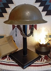 Original WW2 British Army MkII Helmet and Liner dated 1939 with Chinstrap - Picture 1 of 9