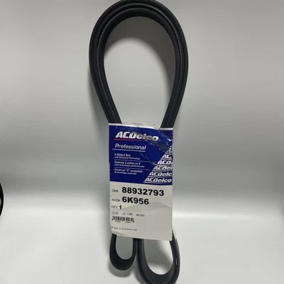 NOS AC Delco Serpentine Belt-Standard V-Ribbed # 88932793 Ref # 6K956 - Image 1 of 4