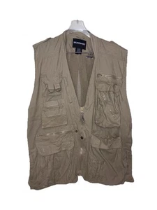 Humvee safari L  Camera photographers vest full zip lots of pockets cotton (T) - Picture 1 of 9