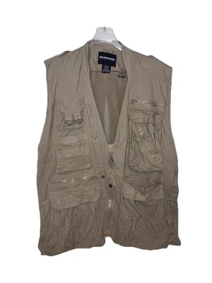 Humvee safari L  Camera photographers vest full zip lots of pockets cotton (T) - Image 1 of 4