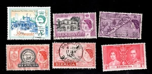 Lote de 6 estampillas postales de Bermudas - Imagen 1 de 2