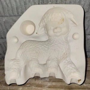 Duncan DM-244 Ceramic Slip Mold Standing Lamb Sheep Coin Bank 6.75 Inch - Picture 1 of 9