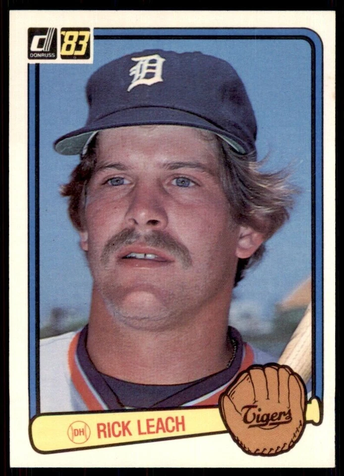 1983 DONRUSS RICK LEACH . DETROIT TIGERS #81 - Image 1 of 2