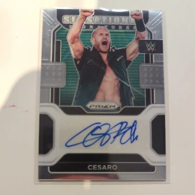 2022 Panini Prizm WWE Sensational Signatures Cesaro #SS-CSR Auto - Image 1 of 2