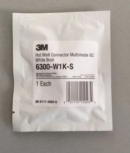 1 x 6300-W1K-S - Hot melt Connector Multimédia SC White boot - Imagen 1 de 1