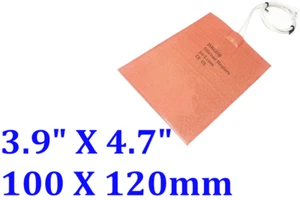 3.9" X 4.7" 100 X 120mm 12V 10W Colmena Almohadilla Ahorrar Miel Apicultor Calentador Flexible - Imagen 1 de 12