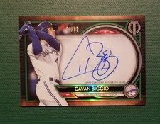 2020 Topps Tribute Baseball Cavan Biggio On Card Auto #d/99 Toronto Blue Jays