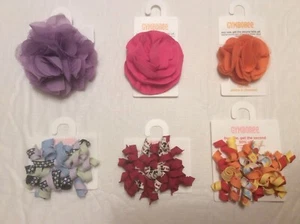 NWT Gymboree Girls Lot Hair Curlies Clips Barrette Ponytail Holder 3 4 5 6 7 8 9 - Picture 1 of 8