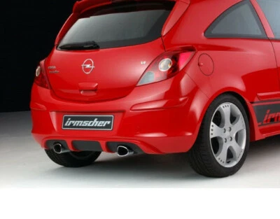 Irmscher Duplex Heckdiffusor Opel Corsa D 3 + 5-Türer Heckschürzeneinsatz Ansatz - Bild 1 von 4