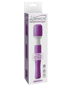 Mini vibrador masajeador de varita Pipedream Wanachi - impermeable púrpura de varias velocidades - Imagen 1 de 3